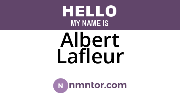 Albert Lafleur