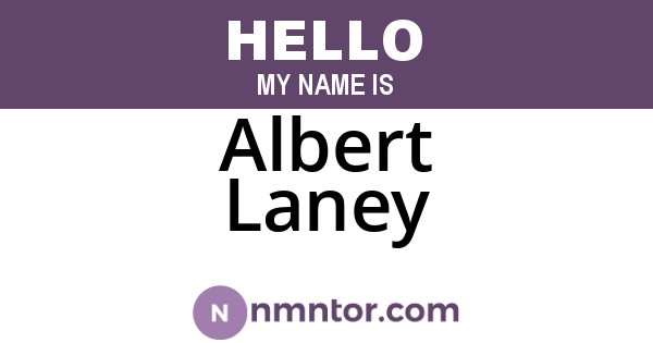 Albert Laney