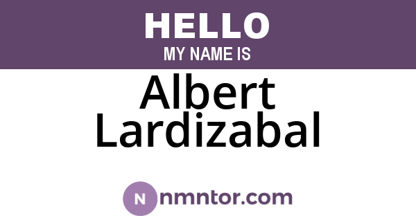 Albert Lardizabal