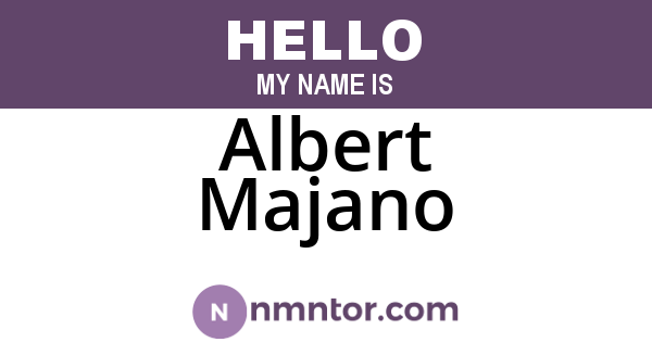 Albert Majano