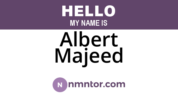 Albert Majeed
