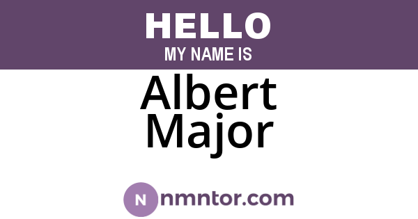 Albert Major