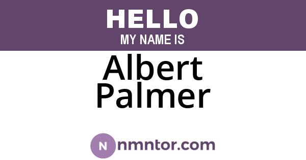Albert Palmer