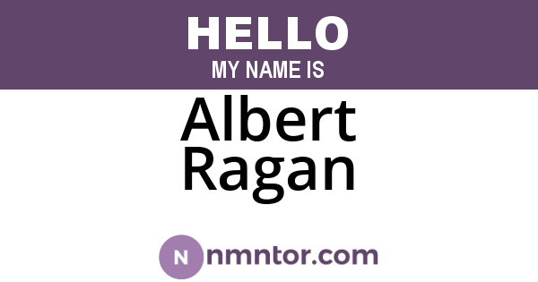 Albert Ragan