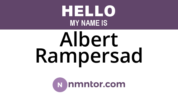 Albert Rampersad