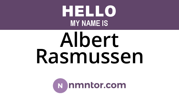 Albert Rasmussen