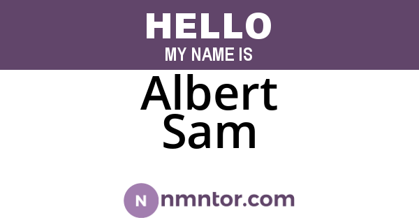 Albert Sam