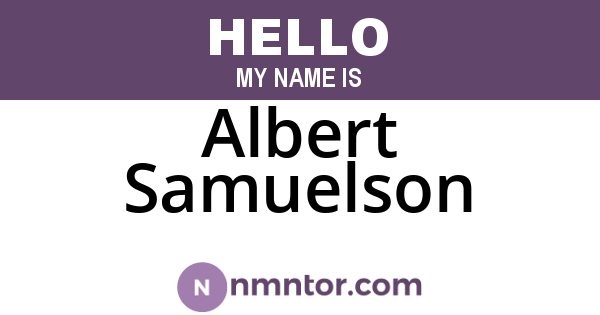 Albert Samuelson