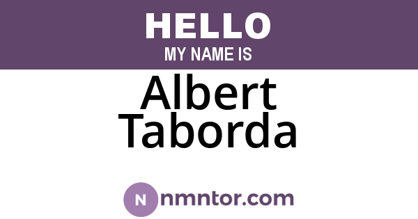 Albert Taborda