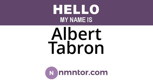 Albert Tabron