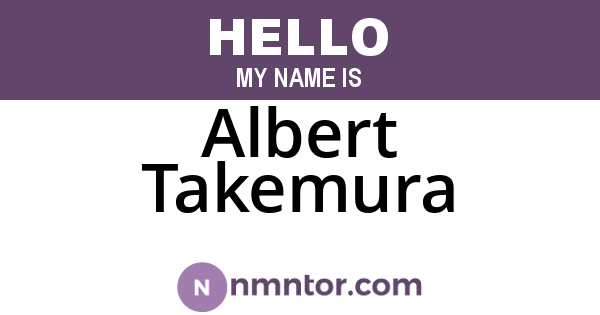 Albert Takemura
