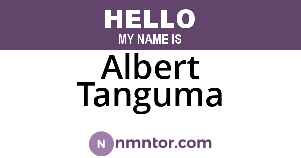 Albert Tanguma
