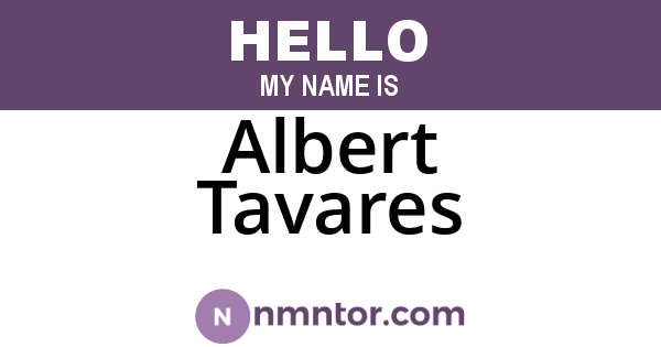 Albert Tavares