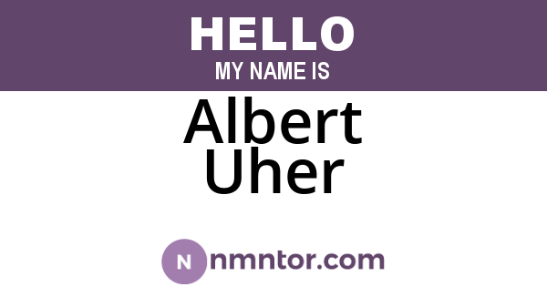 Albert Uher
