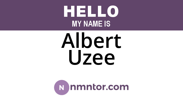 Albert Uzee