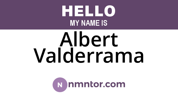 Albert Valderrama