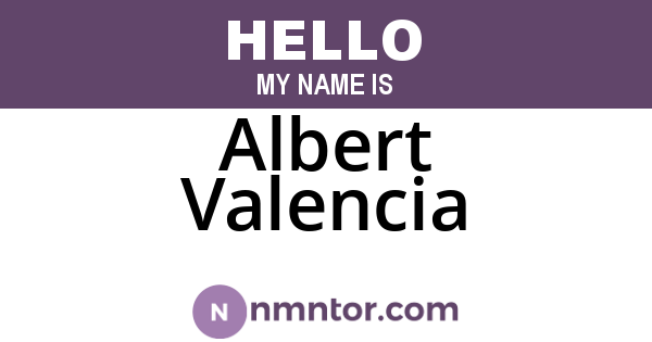 Albert Valencia