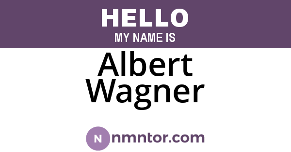 Albert Wagner