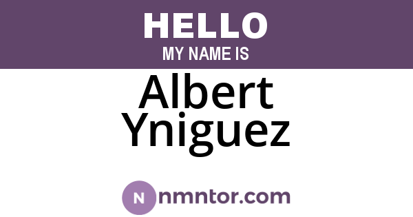 Albert Yniguez