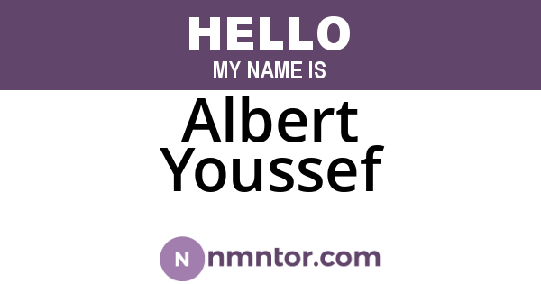 Albert Youssef