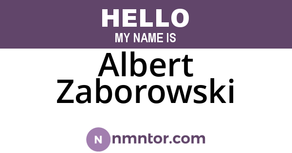 Albert Zaborowski