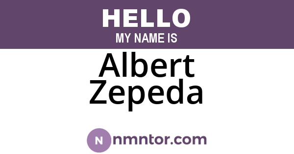 Albert Zepeda