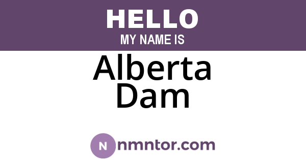 Alberta Dam