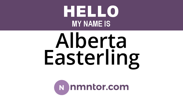 Alberta Easterling
