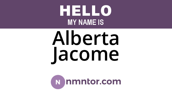 Alberta Jacome
