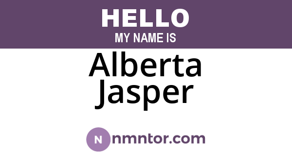 Alberta Jasper