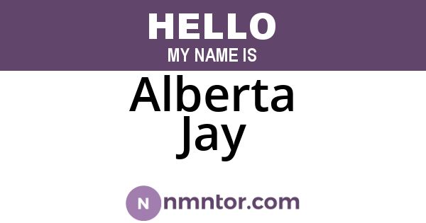 Alberta Jay