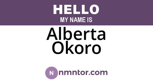 Alberta Okoro