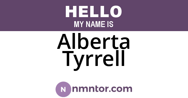 Alberta Tyrrell