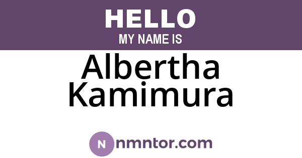 Albertha Kamimura