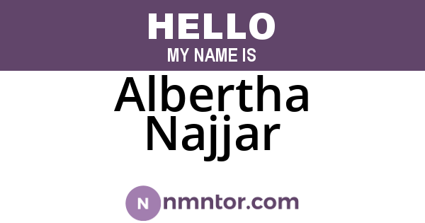 Albertha Najjar