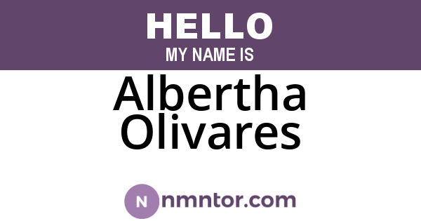 Albertha Olivares