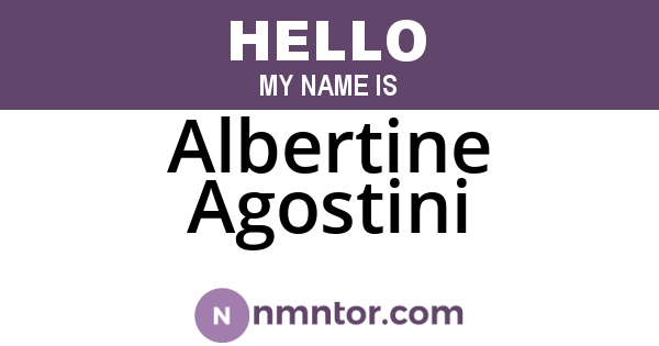 Albertine Agostini