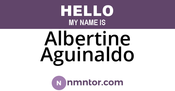 Albertine Aguinaldo