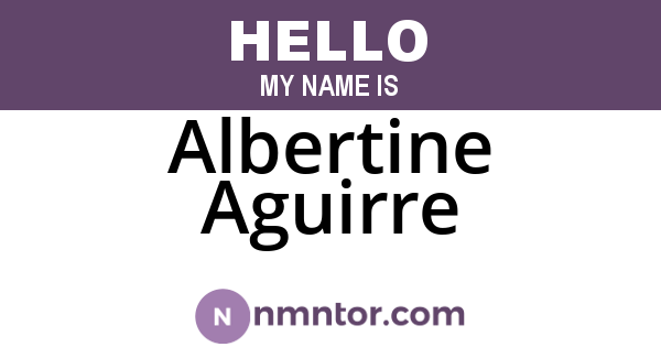 Albertine Aguirre