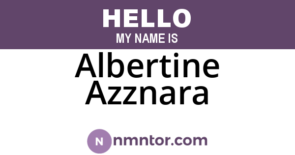 Albertine Azznara