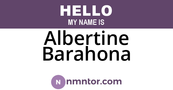 Albertine Barahona