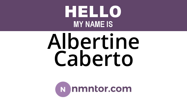 Albertine Caberto