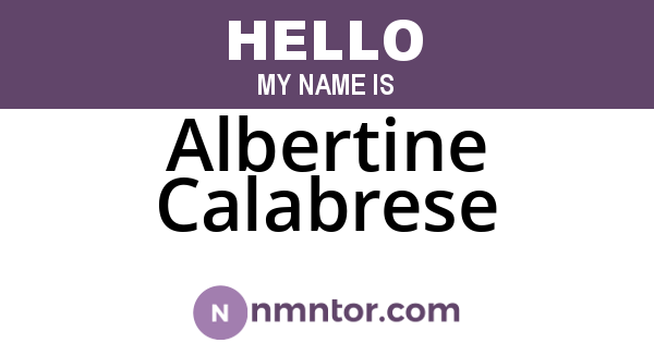 Albertine Calabrese