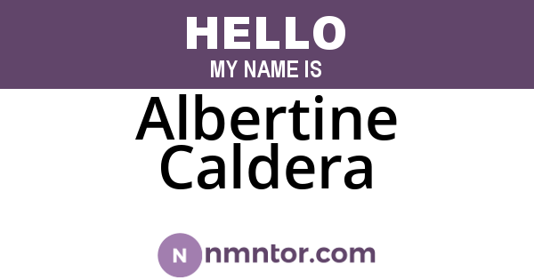 Albertine Caldera