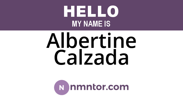 Albertine Calzada