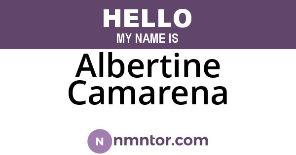 Albertine Camarena
