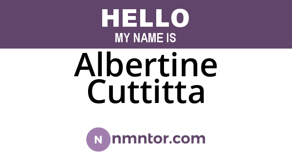 Albertine Cuttitta