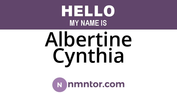 Albertine Cynthia