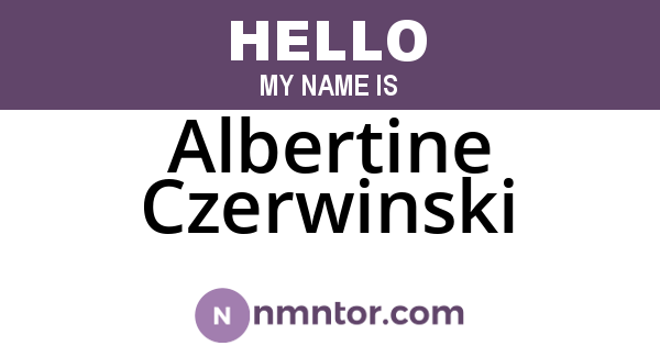 Albertine Czerwinski