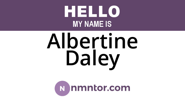 Albertine Daley